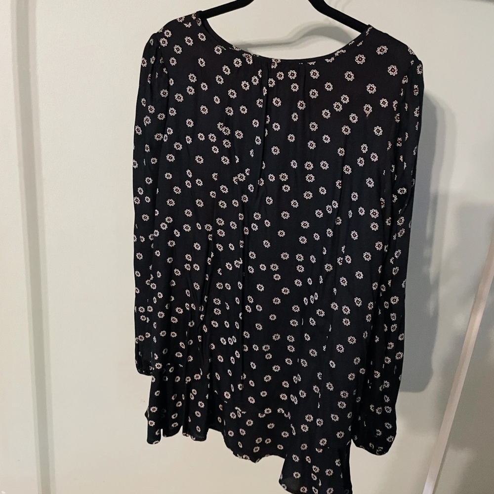 Free people black mini flown dress size Small